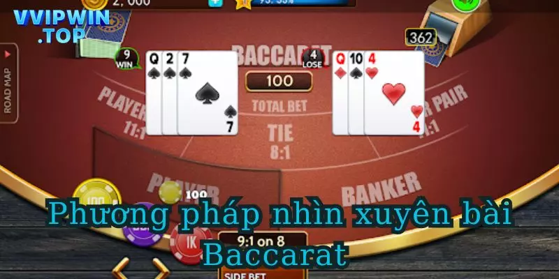 Các phương pháp nhìn xuyên bài Baccarat